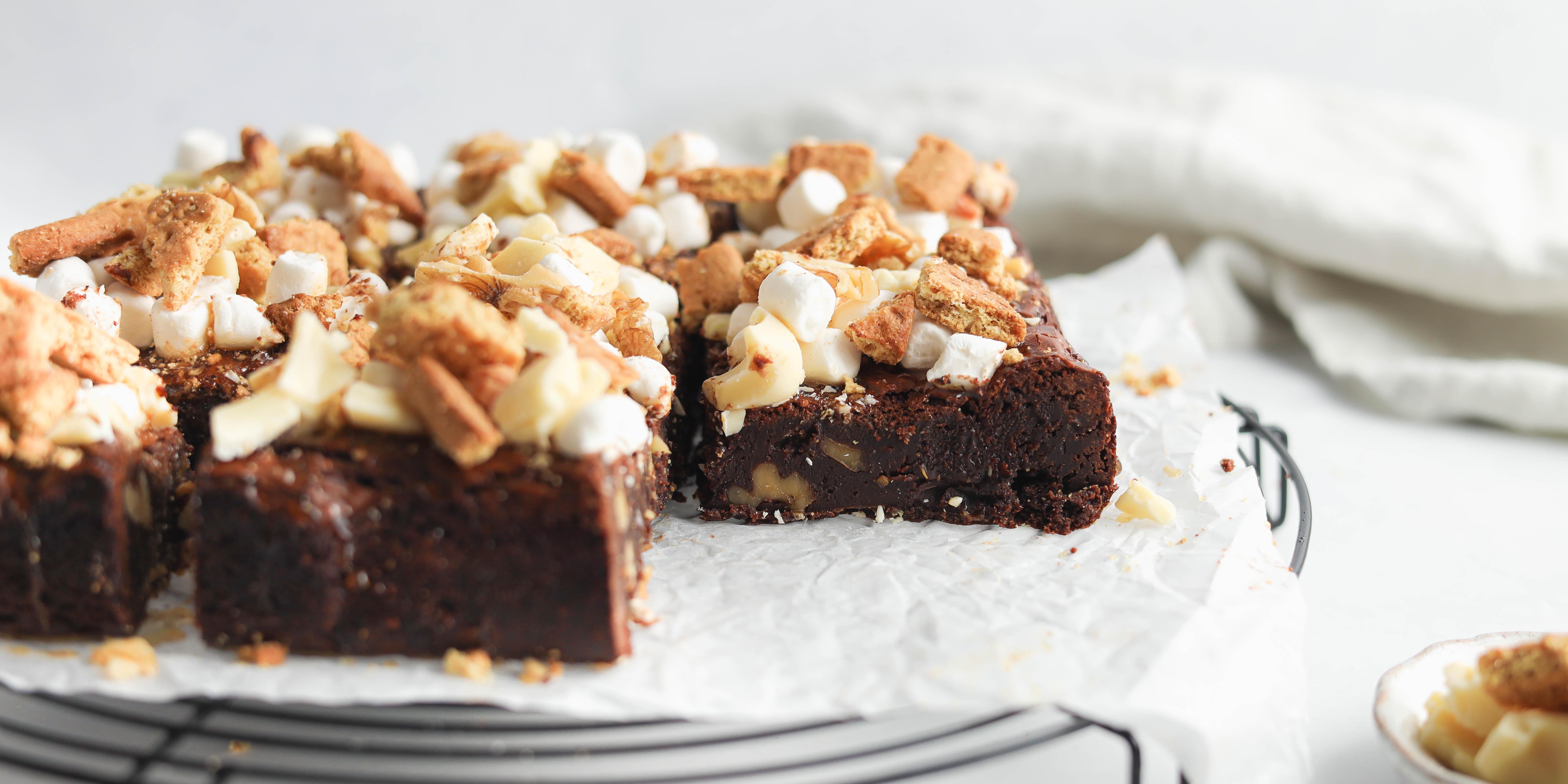 Rocky Road Brownie Recipe Easy Homemade Rocky Road Brownies Baking Mad